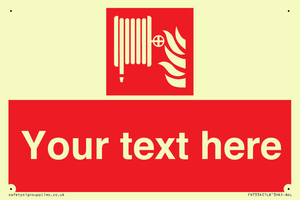 Custom Fire hose reel Sign